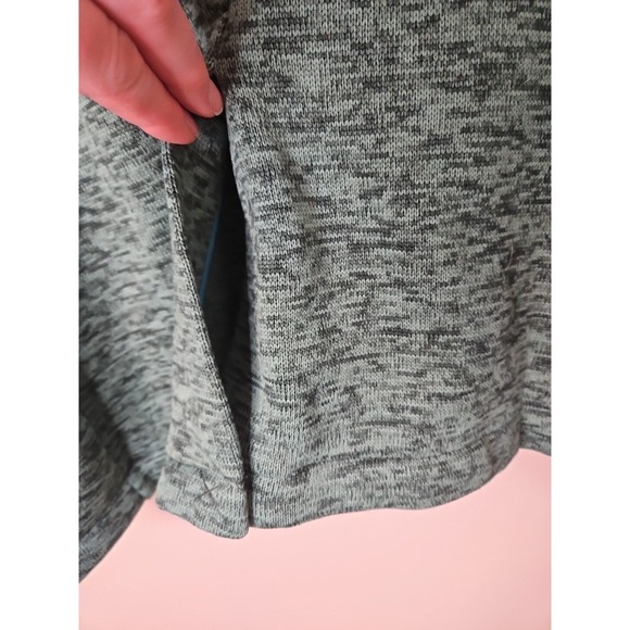 Lands End Blazer Women 1X Green Jacket Fleece Knit Classic Preppy Coastal Fun - Picture 10 of 16